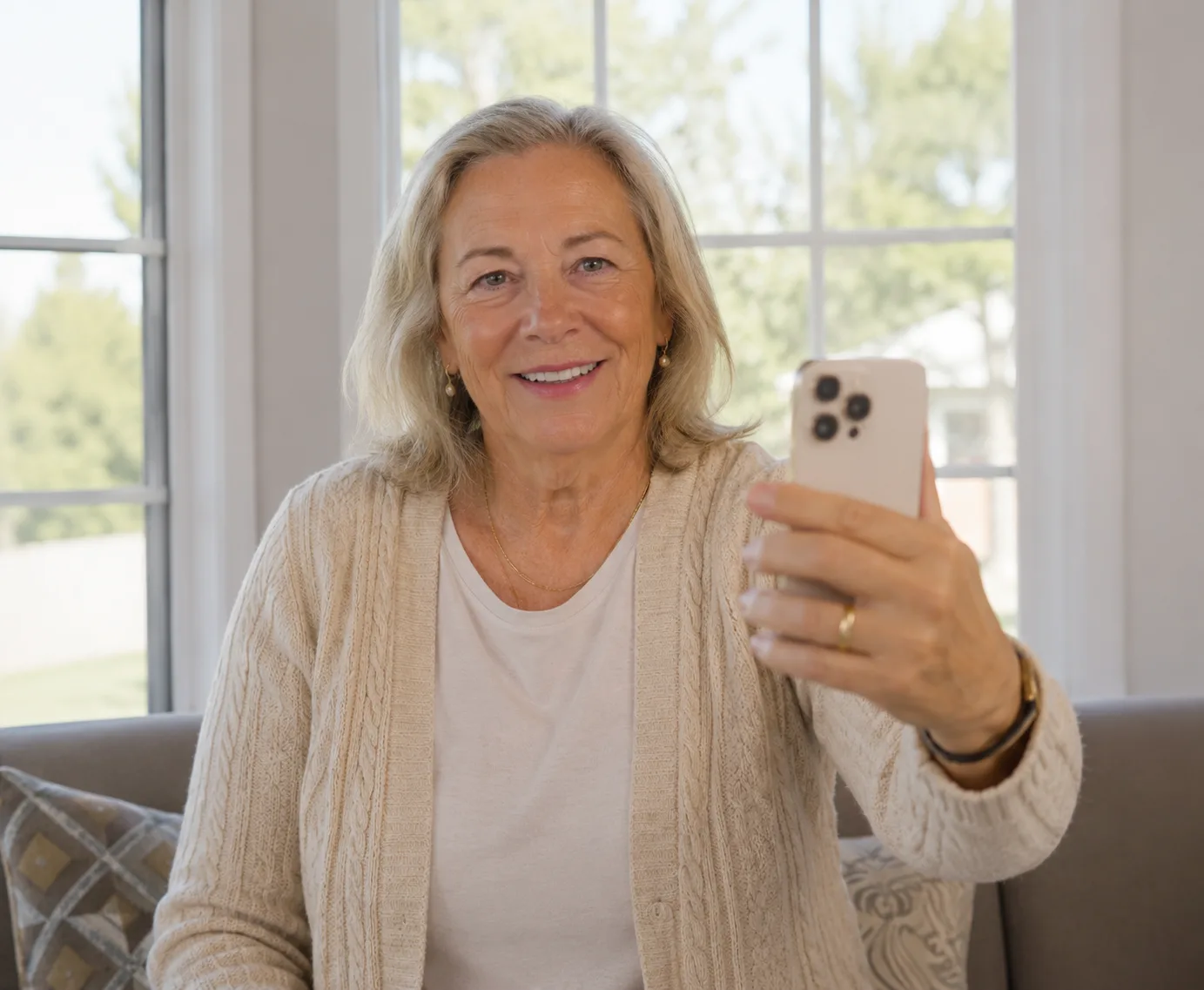 Iemand vertelt een verhaal in de telefoon
